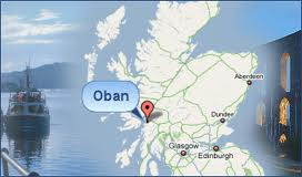 map of art trip to scotland